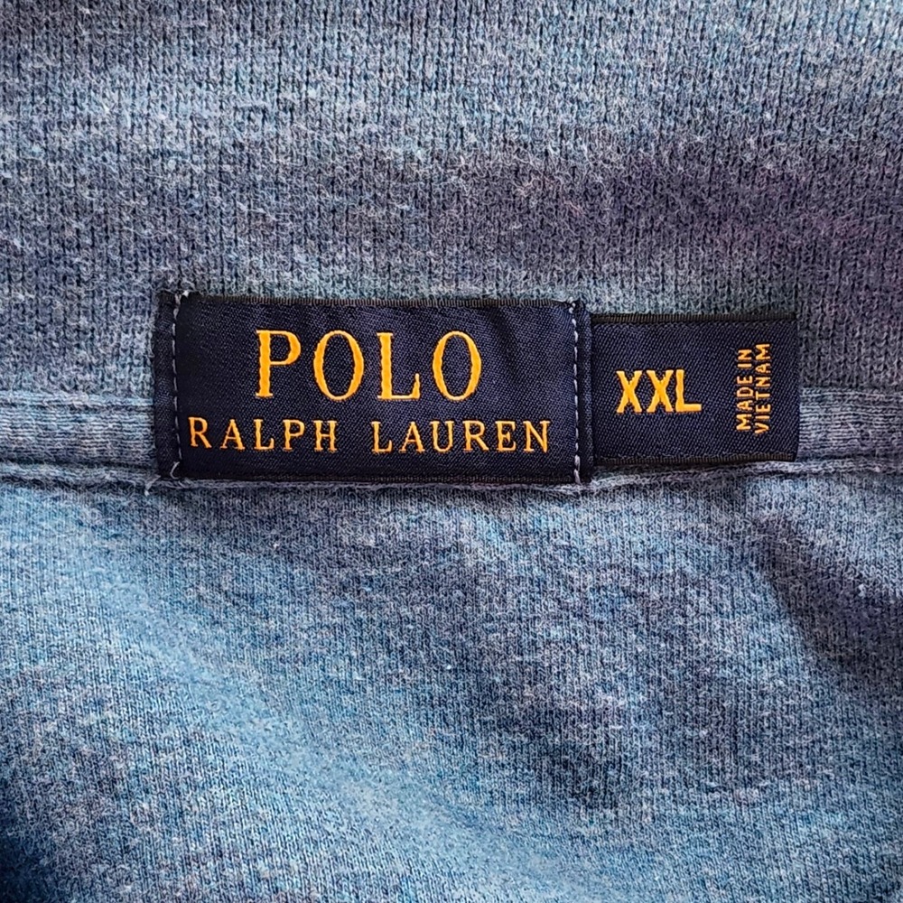 Polo Ralph Lauren 1/4 Zip Knit Pullover Sweater Mens XXL Blue Casual Preppy - Picture 6 of 8